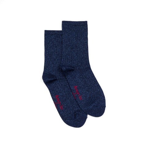 Les côtelées Armor-lux x Maison Broussaud - chaussettes femme - coton marine
