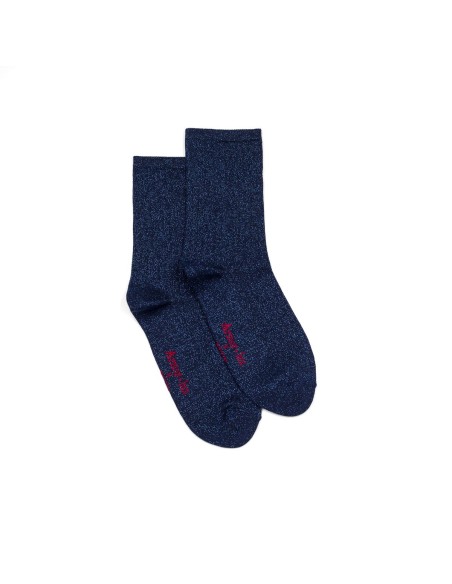 Les côtelées Armor-lux x Maison Broussaud - chaussettes femme - coton marine