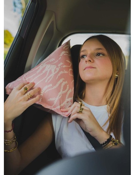 ISIDOR Santiago | Oreiller de voiture rose ado, adulte | Petits Cadors