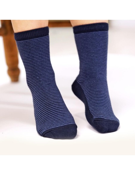 Nos chaussettes enfant "Les Millerayes" marine - Maison Broussaud