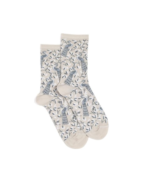 Nos chaussettes femme "Junon" gris - Maison Broussaud