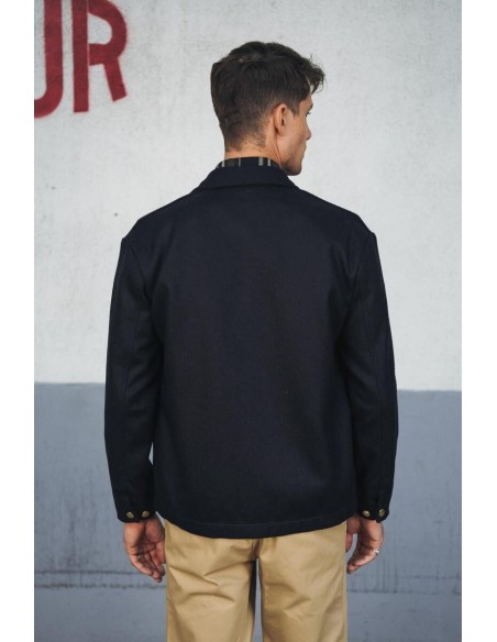 Manteau Corto Laine Marine