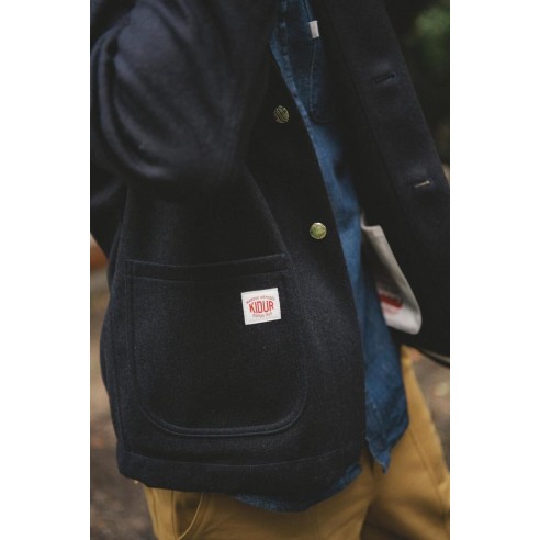 Manteau Corto Laine Marine