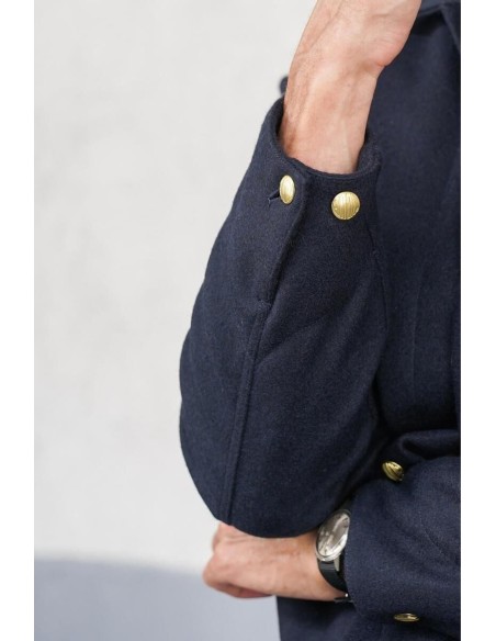 Manteau Corto Laine Marine