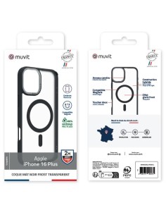 COQUE MAGSAFE 2M MAT FROST NOIR IPHONE 16 PLUS 2