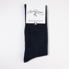 Nos chaussettes "Les Unies" marine pour Homme - Maison Broussaud 2
