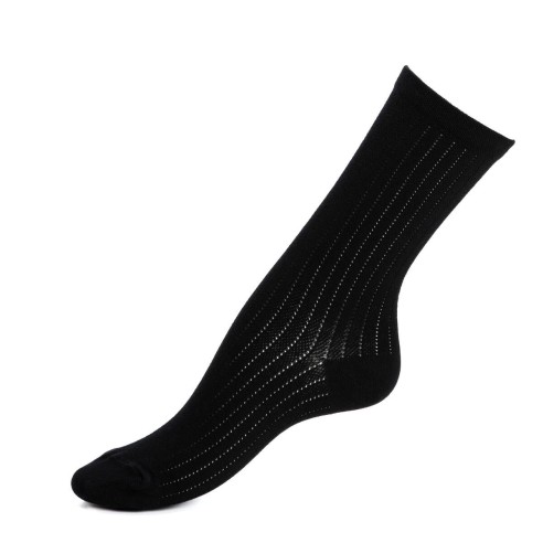 Nos chaussettes femme "Les Rayures" noir - Maison Broussaud