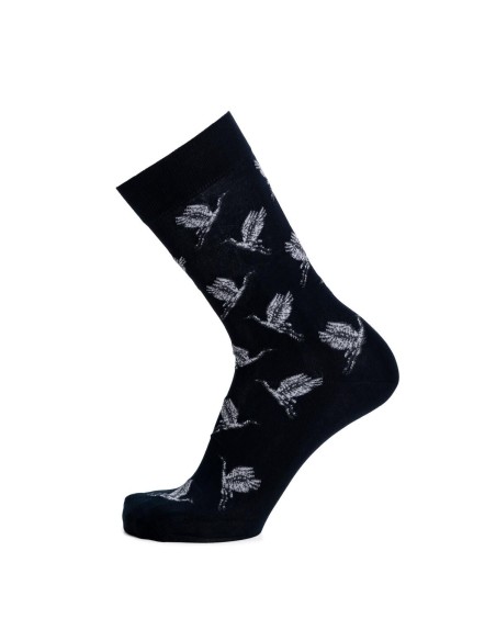 Nos chaussettes homme "Les Oiseaux" marine - Maison Broussaud
