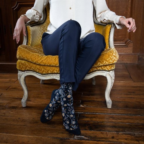 Nos chaussettes "Les Paons" - Maison Broussaud