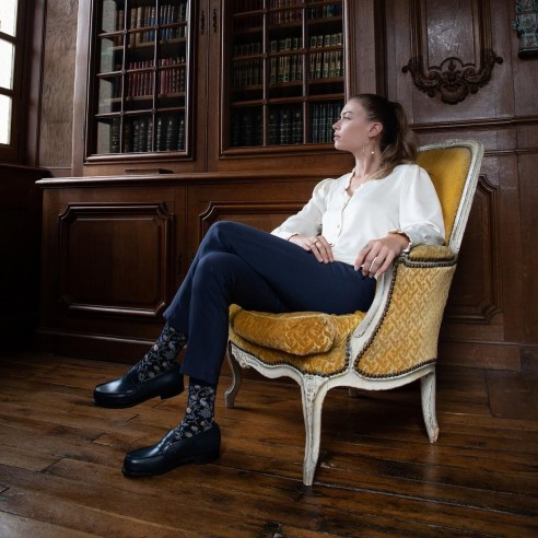 Nos chaussettes "Les Paons" - Maison Broussaud