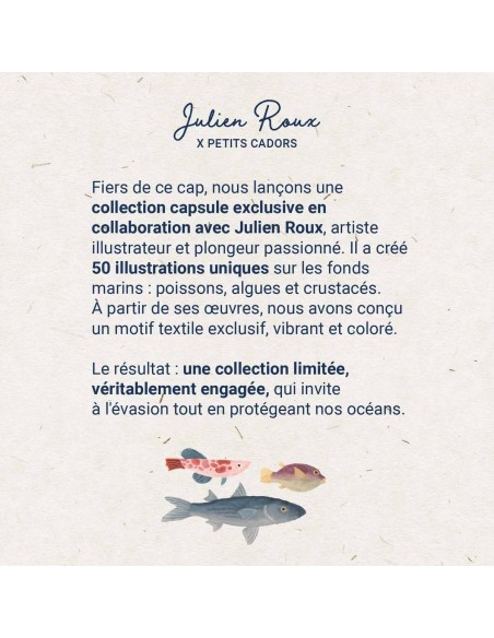 SALVADOR édition limitée | Un motif marin unique | Petits Cadors