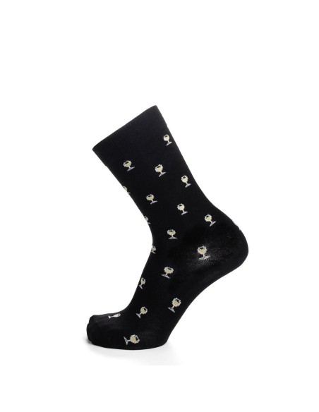 Nos chaussettes "Les épicuriens" noir/blanc - Maison Broussaud