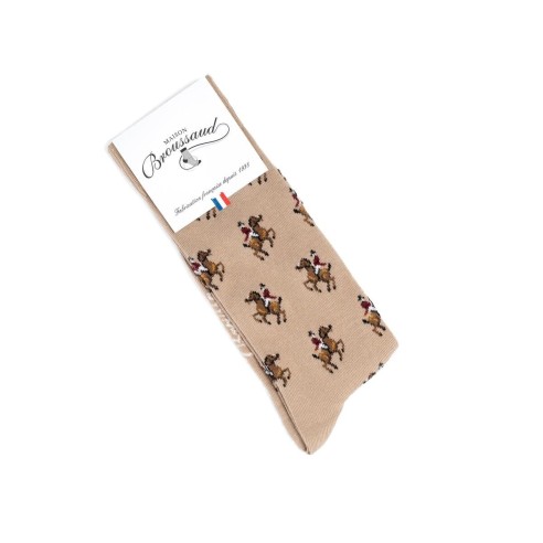Nos chaussettes homme "Les Cavaliers" - Maison Broussaud