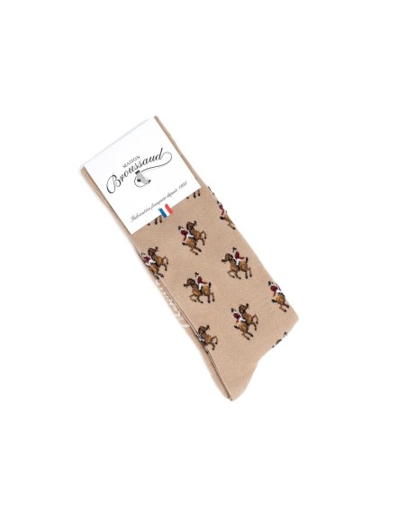 Nos chaussettes homme "Les Cavaliers" - Maison Broussaud