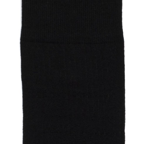 Nos chaussettes côtelées noir homme - Maison Broussaud