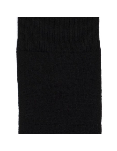 Nos chaussettes côtelées noir homme - Maison Broussaud