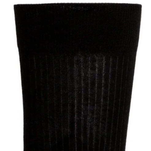Nos chaussettes côtelées noir homme - Maison Broussaud