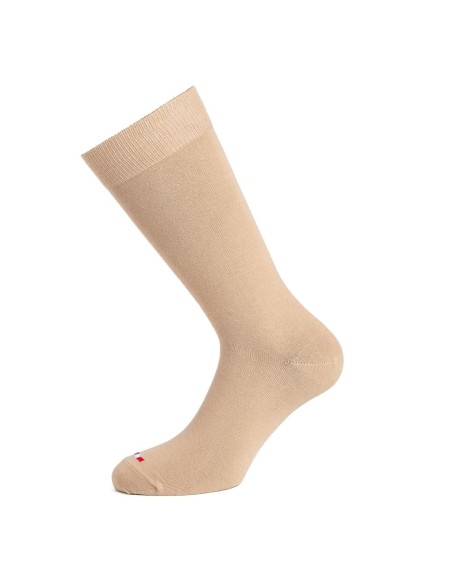 Chaussettes unies beiges - Maison Broussaud