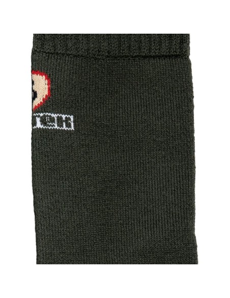 Nos chaussettes de chasse en laine, coloris kaki - Maison Broussaud