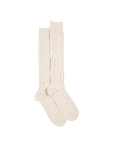 Nos mi-bas "Les Torsades" blanc - Maison Broussaud