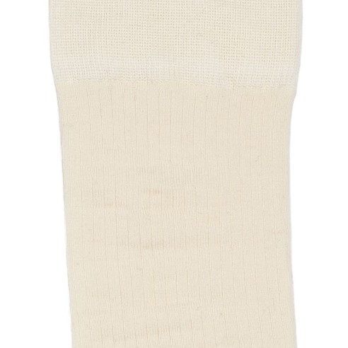 Nos chaussettes côtelées écru homme - Maison Broussaud