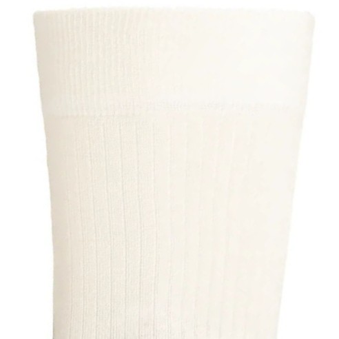 Nos chaussettes côtelées écru homme - Maison Broussaud