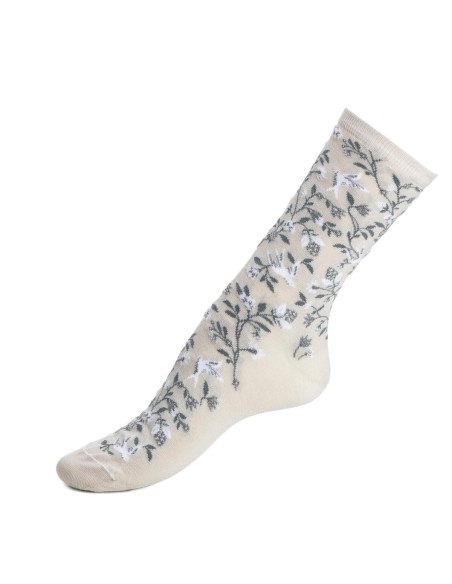 Nos chaussettes femme "Les Bosquet" gris - Maison Broussaud