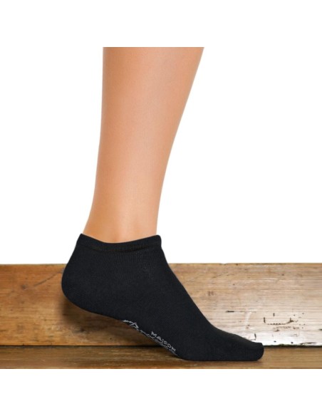 Nos socquettes femme "Les invisibles" noir - Maison Broussaud