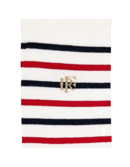 Les marinières bleu blanc rouge Elysée x Maison Broussaud - chaussettes homme - coton blanc