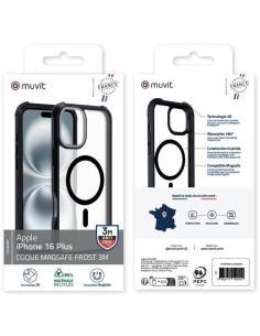 COQUE MAGSAFE 3M MAT FROST NOIR IPHONE 16 PLUS 2
