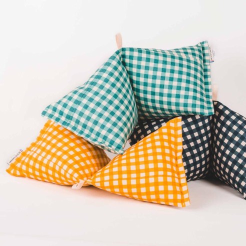 SALVADOR Capri | Coussin d'été Vichy | Petits Cadors