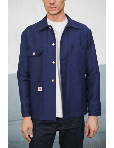 Veste Droite Bleu Homme Made in France - Kidur