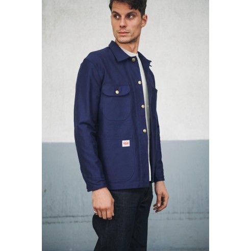 Veste Droite Bleu Homme Made in France - Kidur