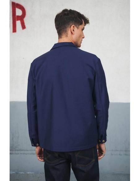 Veste Droite Bleu Homme Made in France - Kidur