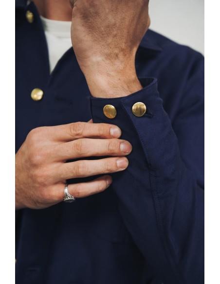Veste Droite Bleu Homme Made in France - Kidur