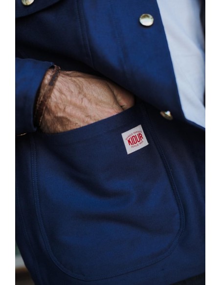 Veste Droite Bleu Homme Made in France - Kidur