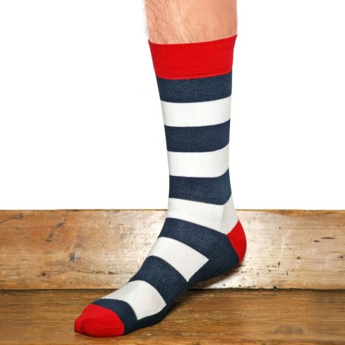 Nos chaussettes homme "Les Tricolores" - Maison Broussaud