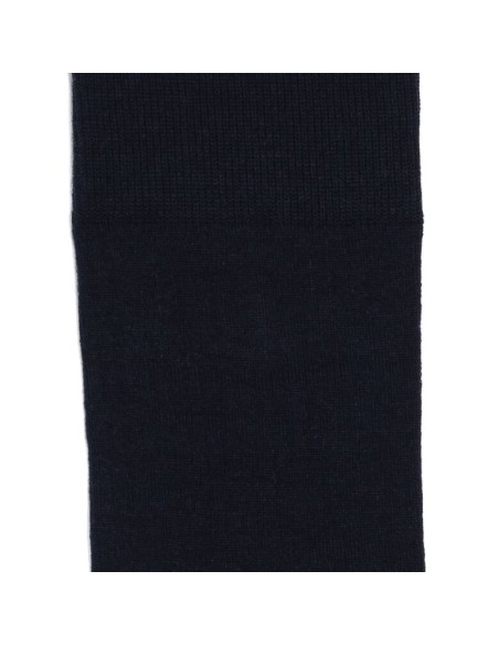Nos chaussettes "Les côtelées fines" en noir - Maison Broussaud
