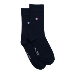 Nos mi-chaussettes "Les Drapeaux" marine - Maison Broussaud 2