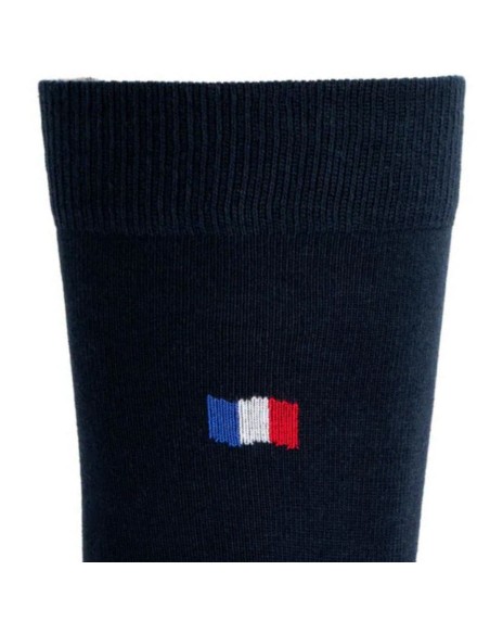 Nos mi-chaussettes "Les Drapeaux" marine - Maison Broussaud
