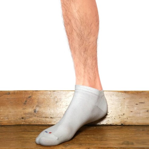 Nos socquettes homme "Les Invisibles" en blanc - Maison Broussaud