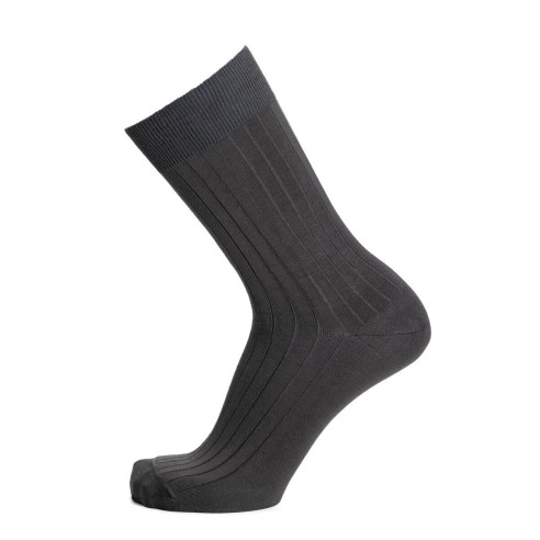 Nos chaussettes homme fil d’Écosse anthracite – Maison Broussaud