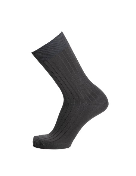 Nos chaussettes homme fil d’Écosse anthracite – Maison Broussaud