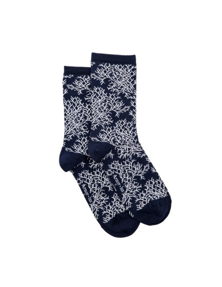 Nos chaussettes femme Corail- Armor-Lux x Maison Broussaud