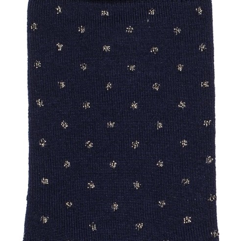 Nos chaussettes femme en laine bleu marine - Maison Broussaud