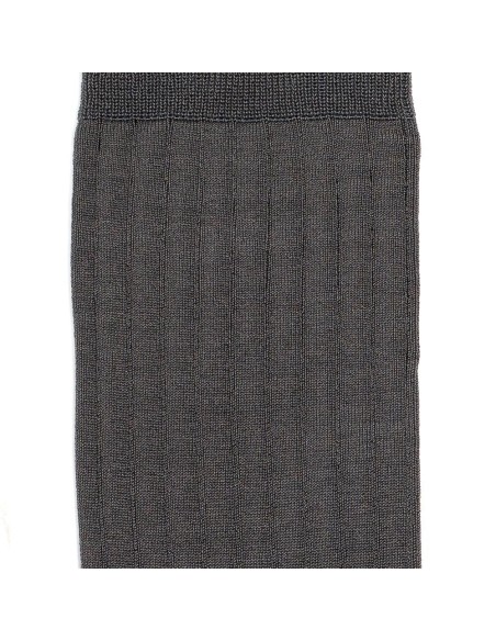 Nos chaussettes homme fil d’Écosse anthracite – Maison Broussaud