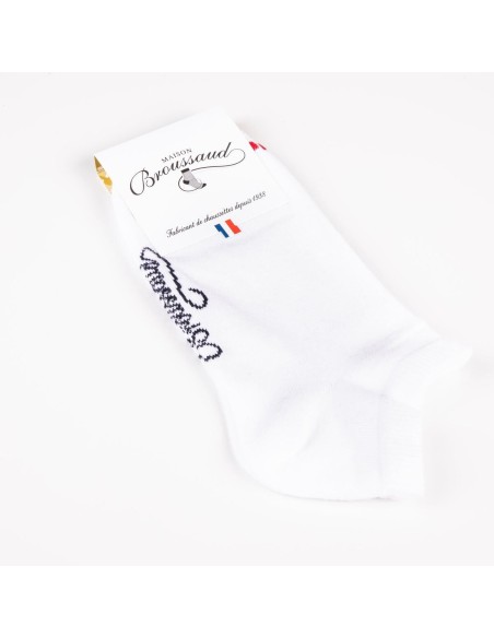 Nos socquettes enfant "Les Invisibles" blanc - Maison Broussaud