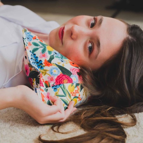 SALVADOR Wisley | Coussin fleuri cale nuque | Petits Cadors