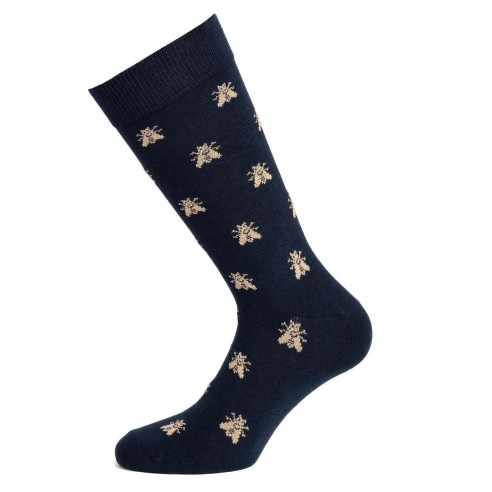 Chaussettes homme marines Napoléon - Les Abeilles d'Or