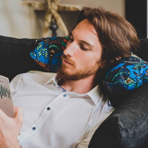 Coussin repose tête et de décoration · ƩPICUR Perséphone | Petits Cadors